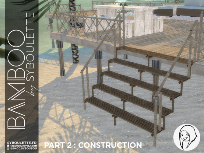 Sims 4 Bamboo   Part 2 (Construction) by Syboubou at TSR