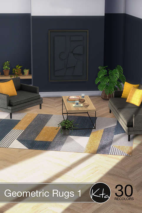 Sims 4 Geometric Rugs 1 at Ktasims