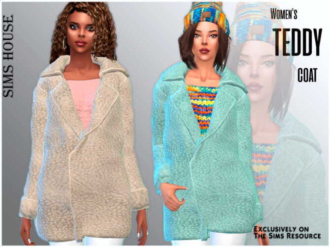 Sims 4 Womens teddy coat by Sims House at TSR