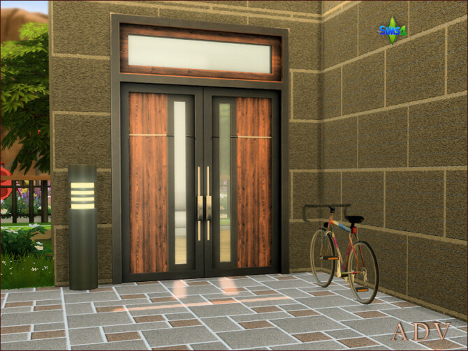 Sims 4 4 sets of double leaf house doors at Arte Della Vita