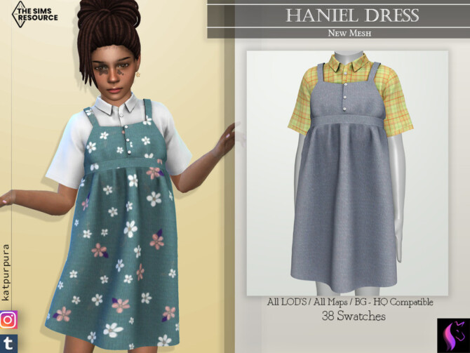 Sims 4 Haniel Dress by KaTPurpura at TSR