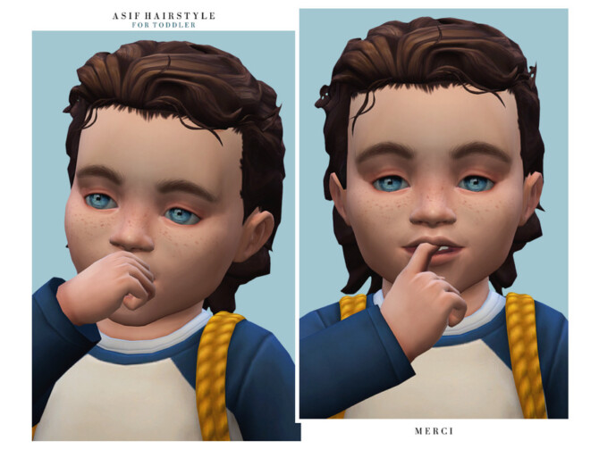 Sims 4 Asif Hairstyle  Toddler  by  Merci  at TSR