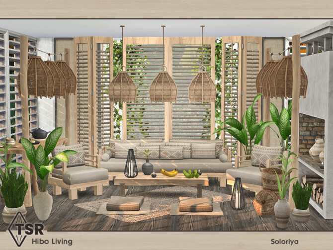 Sims 4 Hibo Living by soloriya at TSR