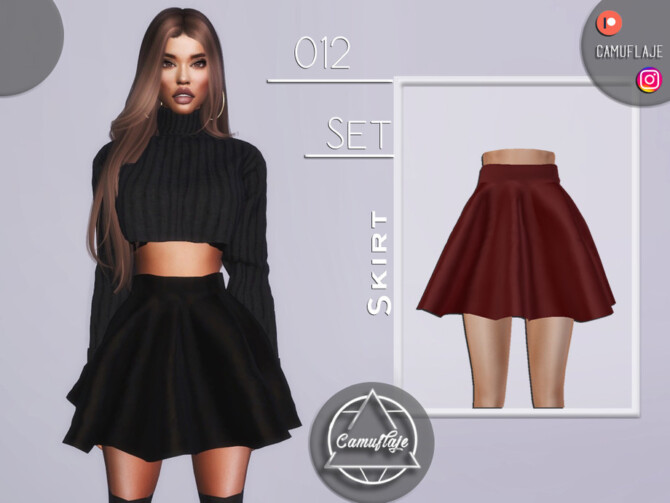 Sims 4 SET 012   Skirt by Camuflaje at TSR