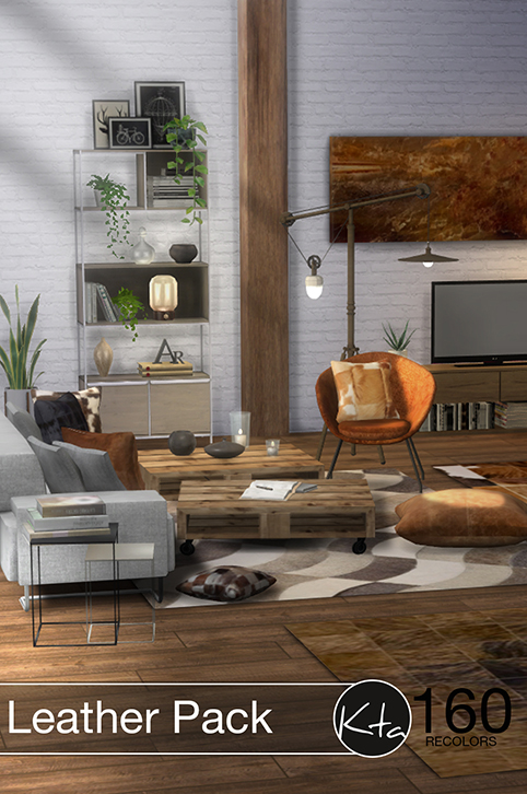 Sims 4 Leather pack at Ktasims