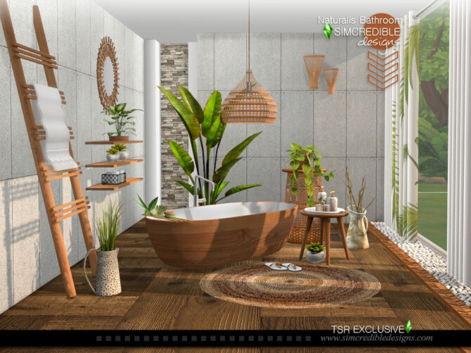 Sims 4 Naturalis Bathroom by SIMcredible! at TSR