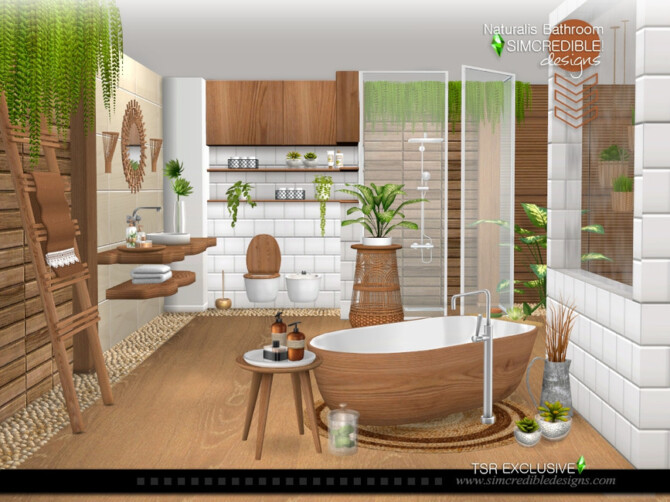 Sims 4 Naturalis Bathroom by SIMcredible! at TSR