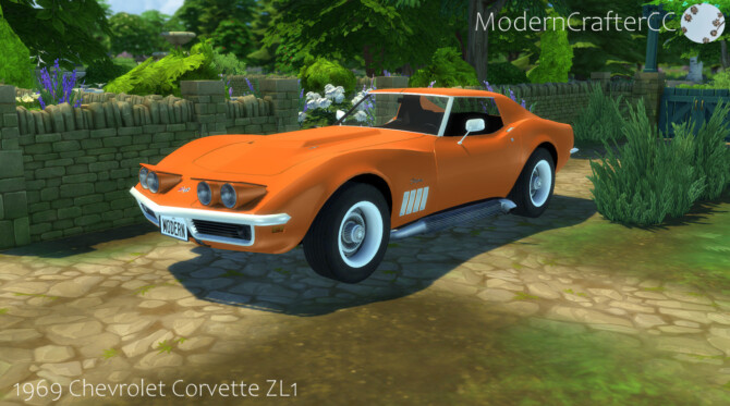 Sims 4 1969 Chevrolet Corvette ZL1 at Modern Crafter CC