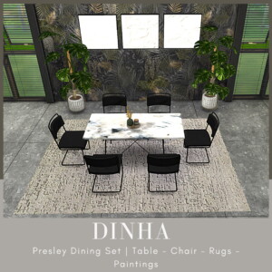 Presley Dining Set at Dinha Gamer