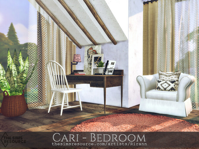 Sims 4 Cari   Bedroom by Rirann at TSR