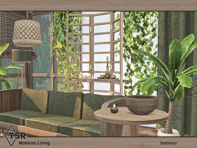 Sims 4 Makena Living by soloriya at TSR