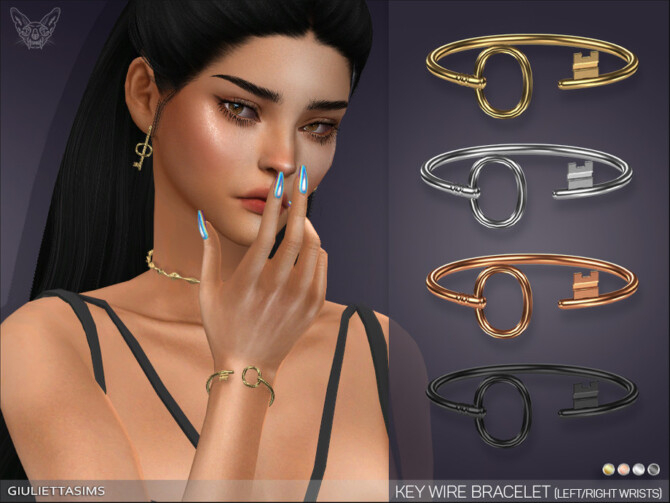 Sims 4 Key Wire Bracelet Set by feyona at TSR