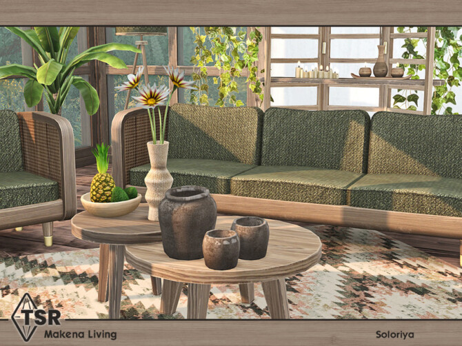 Sims 4 Makena Living by soloriya at TSR