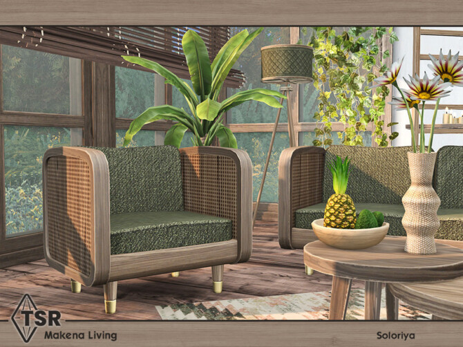 Sims 4 Makena Living by soloriya at TSR