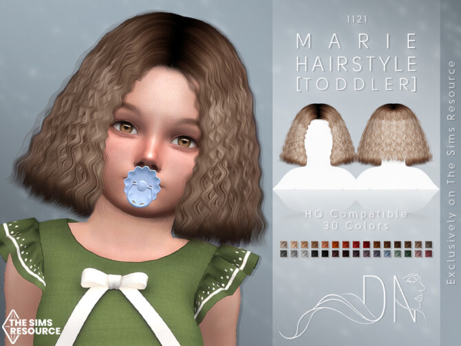Sims 4 Marie Hairstyle [Toddler] by DarkNighTt at TSR