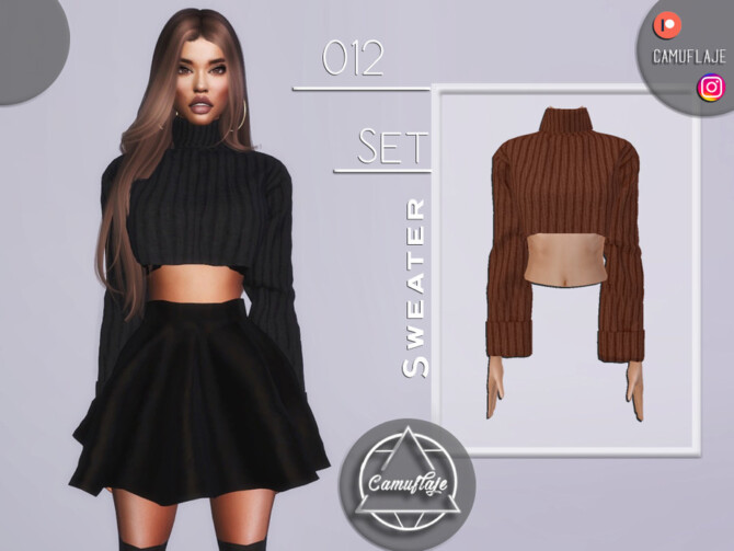 Sims 4 SET 012   Sweater by Camuflaje at TSR