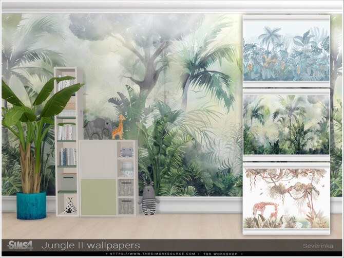 Sims 4 Jungle II wallpapers by Severinka  at TSR