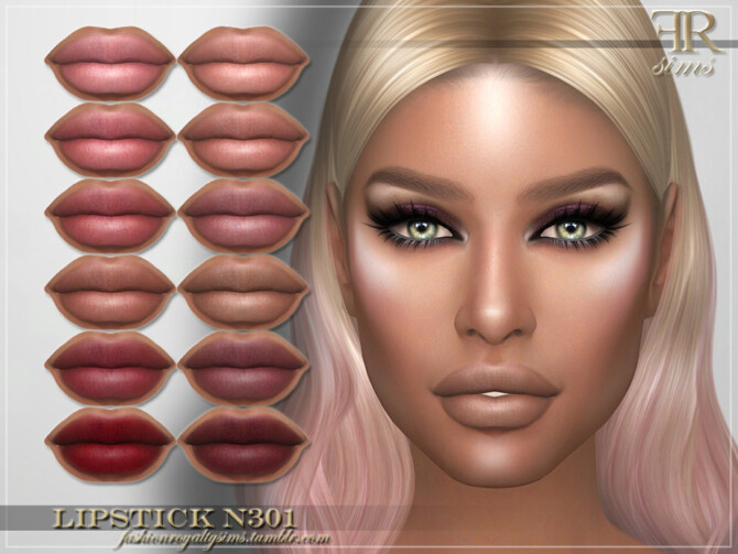 Sims 4 Lipstick N301 by FashionRoyaltySims at TSR
