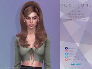 Positions Hairstyle by Anto at TSR