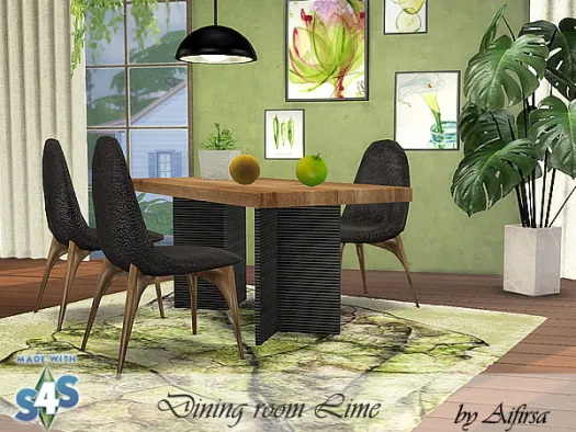 Sims 4 Lime diningroom at Aifirsa
