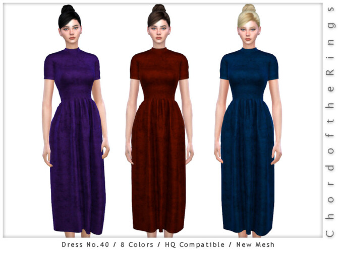 Sims 4 Dress No.40 by ChordoftheRings at TSR