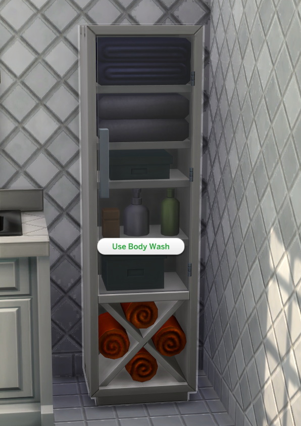 Sims 4 Decor with a Purpose: Bathroom Cabinets by Ilex at Mod The Sims 4