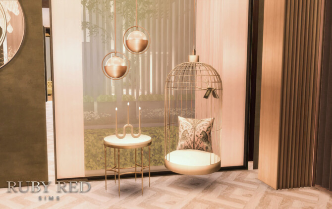 Sims 4 Aura Lounge + CC Set at Ruby Red