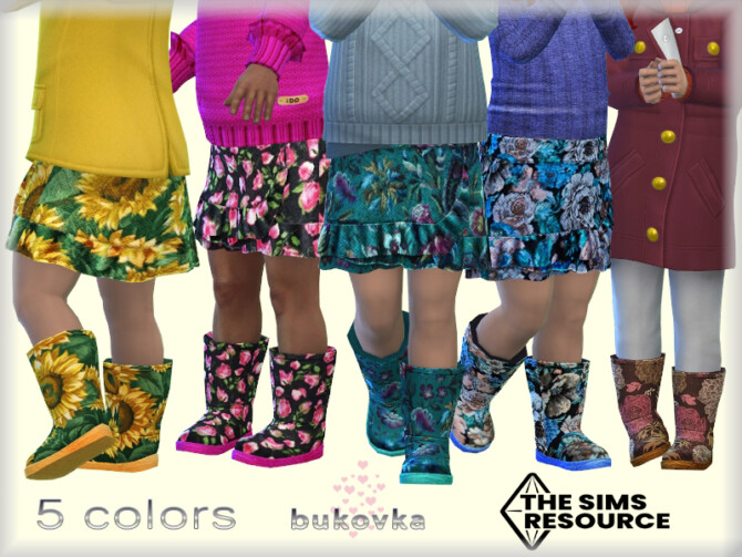 Sims 4 Rubber Boots by bukovka at TSR