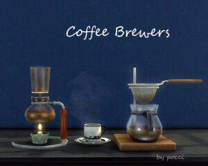 Coffee brewers at Garden Breeze Sims 4
