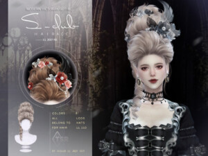 Modern Victorian Hair flower accessories(Orlando) by S-Club at TSR