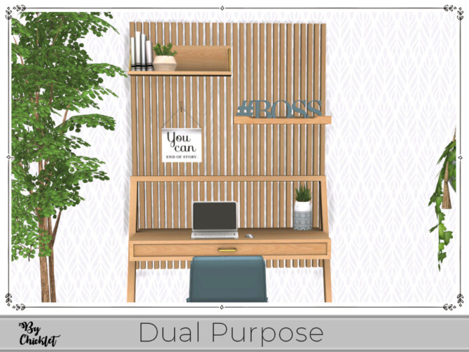 Sims 4 Dual Purpose Office Bedroom Combo by Chicklet at TSR