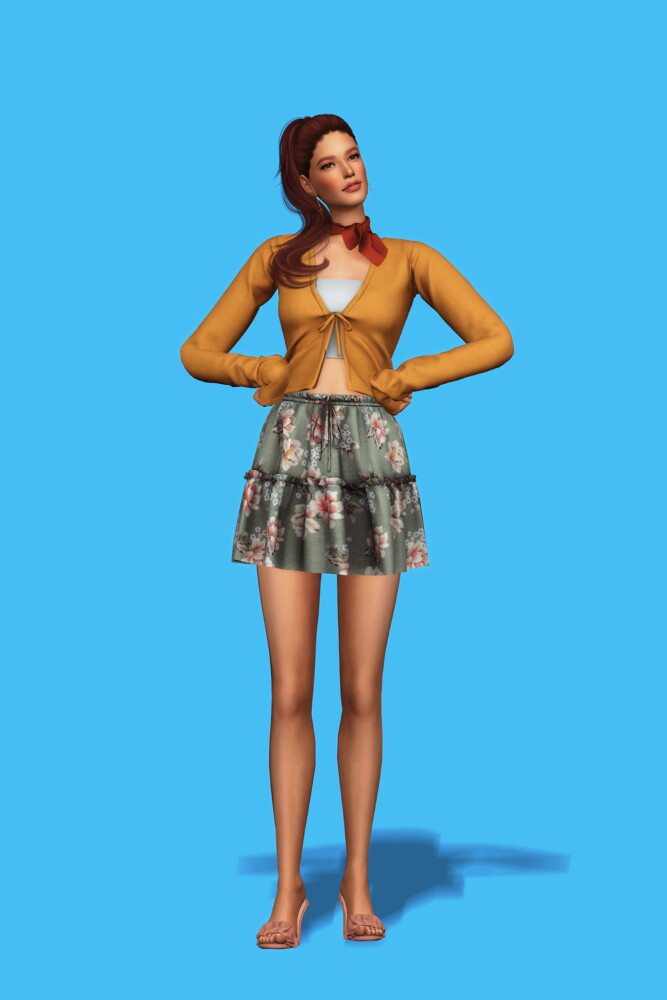 Sims 4 Ruffle Skirt at Gorilla