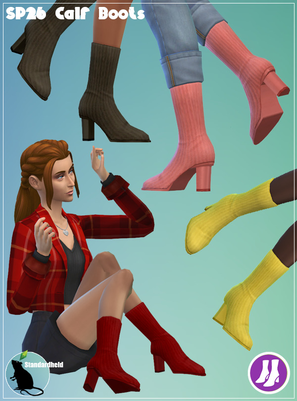 Sims 4 SP26 Calf Boots at Standardheld