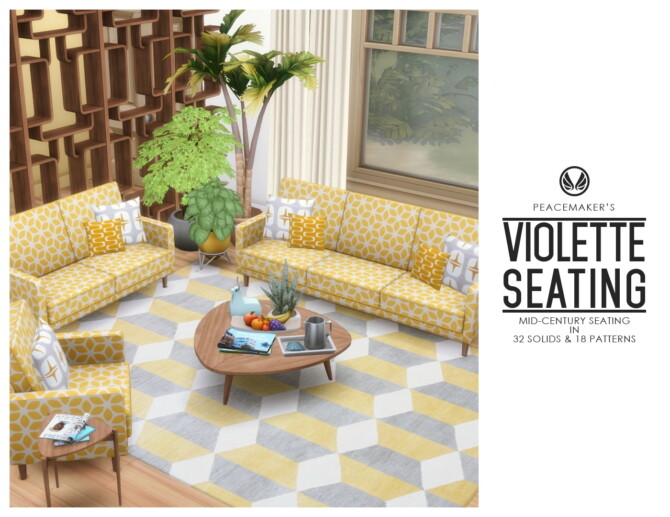 Sims 4 Violette Seating at Simsational Designs