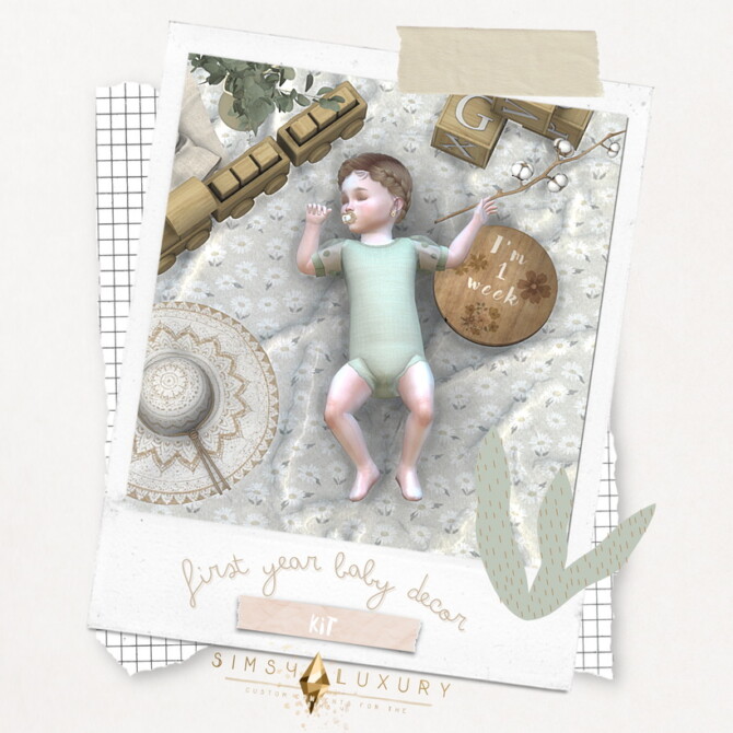 Sims 4 First year baby decor kit at Sims4 Luxury