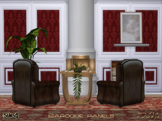 Sims 4 BAROQUE PANELS at DiaNa Sims 4