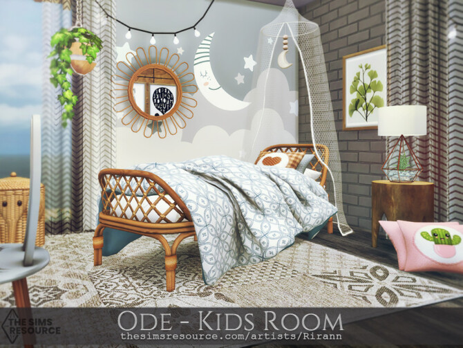 Sims 4 Ode Kids Room by Rirann at TSR