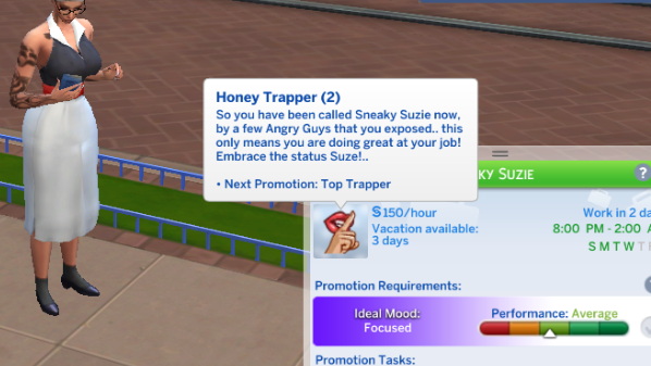Sims 4 Active Honey Trap Career 1.0 by simawhimhot at Mod The Sims 4