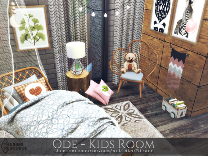 Sims 4 Ode Kids Room by Rirann at TSR