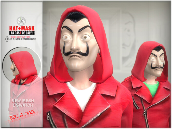 Sims 4 Hat + Mask by BAkalia at TSR