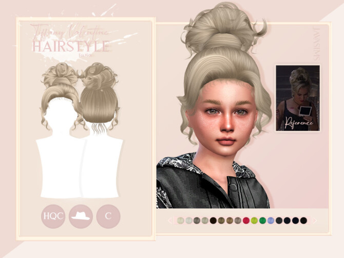 Sims 4 Tiffany Valentine (Child Hairstyle) by JavaSims at TSR