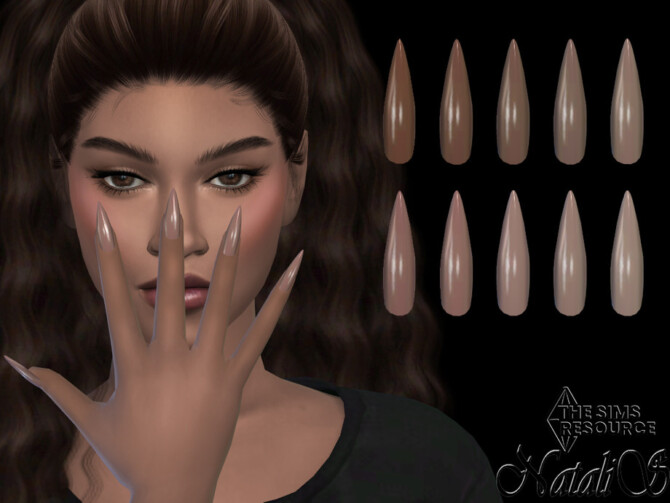 Sims 4 Stiletto nails by NataliS at TSR