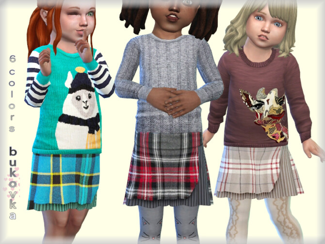 Sims 4 Skirt Female toddler by bukovka at TSR