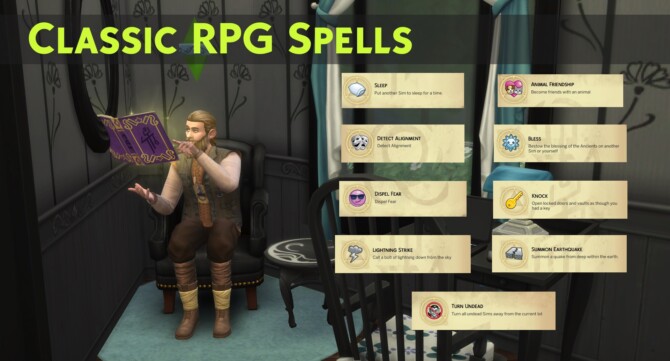 Sims 4 Classic RPG Spells by Simsonian Library at Mod The Sims 4