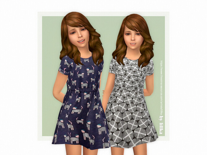 Sims 4 Evie Dress by lillka at TSR