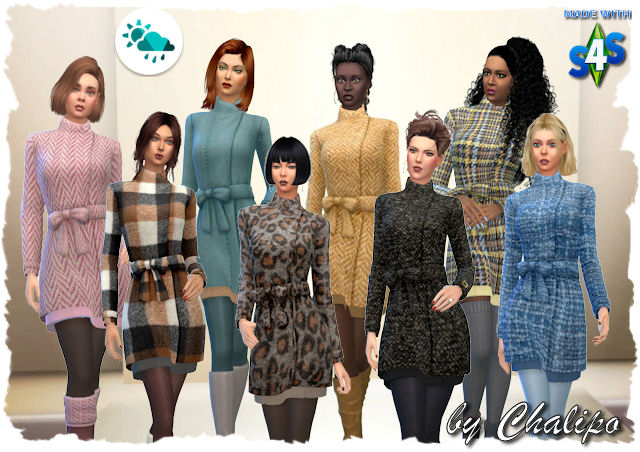Sims 4 Winter coat 2021 by Chalipo at All 4 Sims