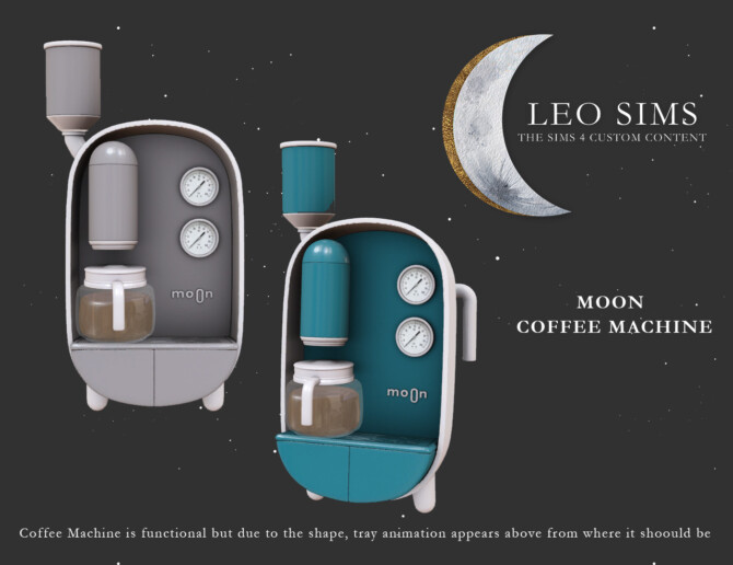 Sims 4 Moon Coffee Machine at Leo Sims