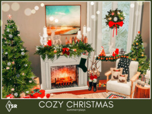 Cozy Christmas Living Room by Summerr Plays at TSR