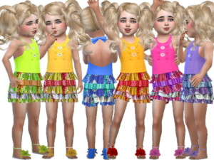 Ruffle short and top Toddlers by TrudieOpp at TSR