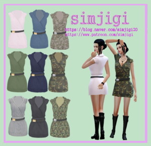 Belt dress at Simjigi